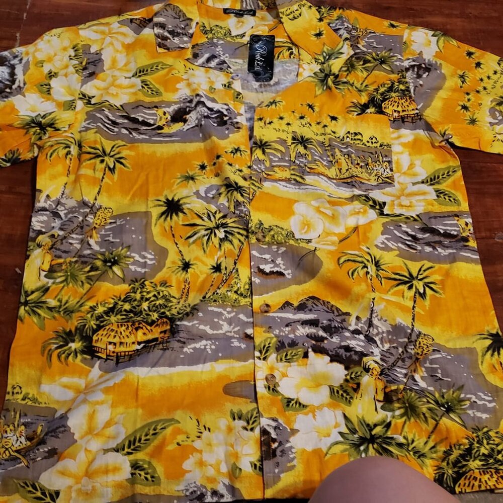 Men's large Rock L.A button down shirt